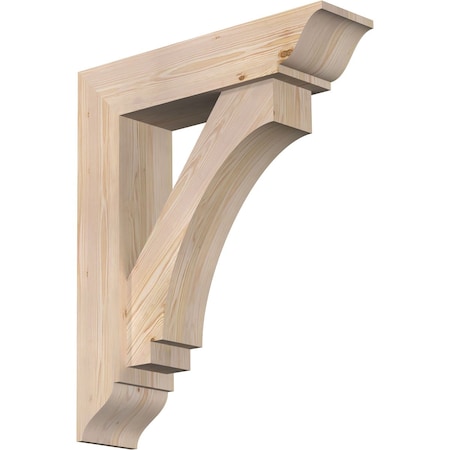 Ekena Millwork Imperial Traditional Smooth Bracket w/ Offset Brace, Douglas Fir, 7 1/2"W x 30"D x 36"H BKT0806X30X36IMP01SDF